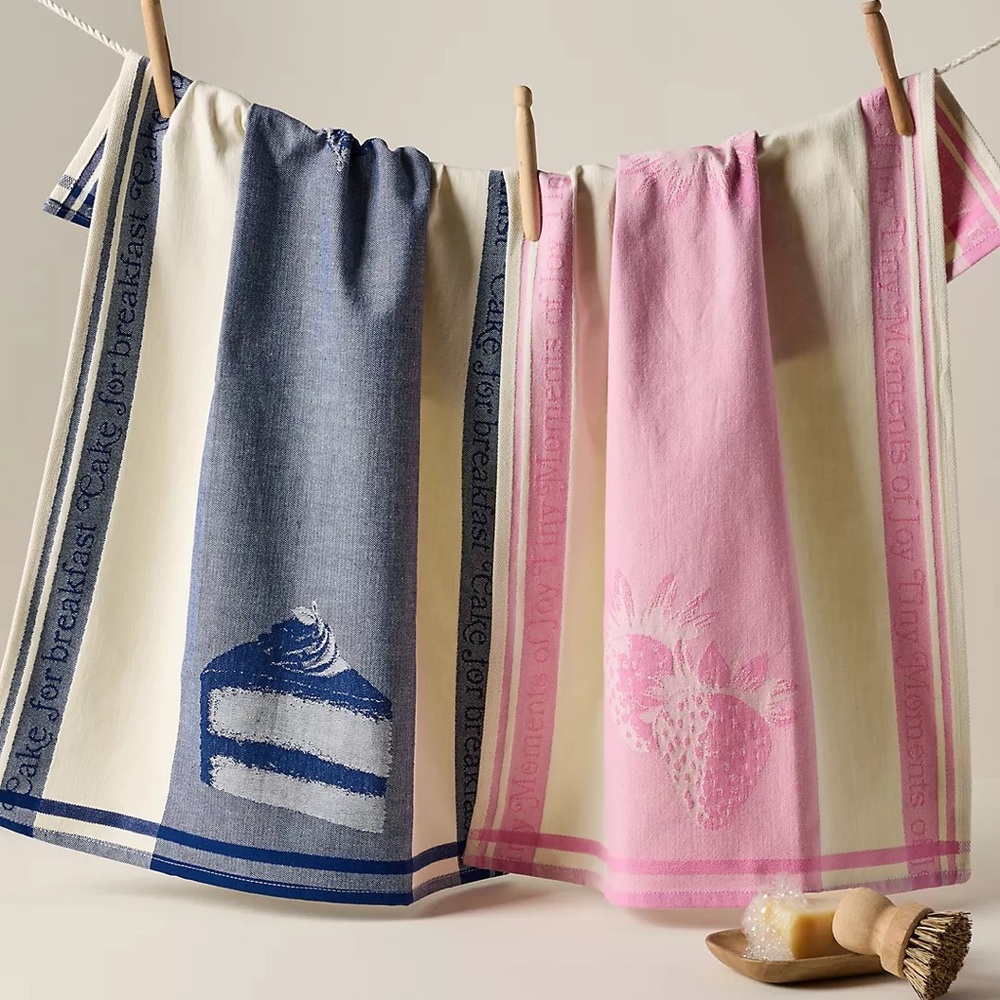 Anthropologie Ariane Jacquard Dish Towels, Set of 2 - Picture 1 of 2